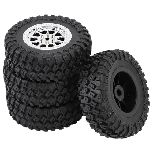 SPYMINNPOO RC -Autorreifen Fernbedienungsauto -Reifen RC -LKW -WHREFRAFTER GUMME VERBESSERTE Schrift FÜR MN82 LC79 RC -Autos (Silver) von SPYMINNPOO
