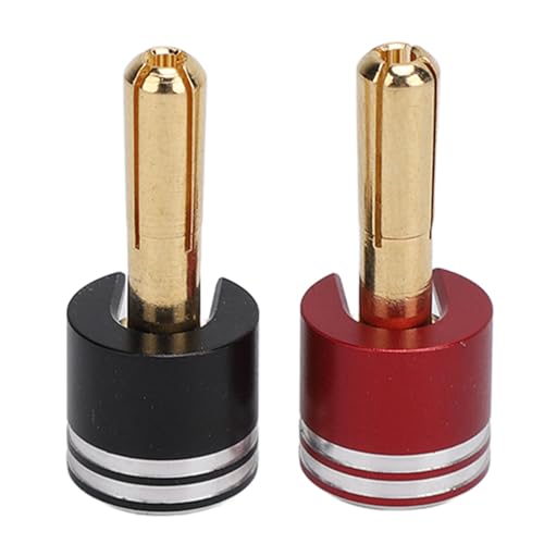 SPYMINNPOO RC -Batterie -Stecker, Robuste Aluminiumlegierung und Kupferstecker mit Kühlkugel für RC -Autos und Spielzeugreparatur (5 mm) von SPYMINNPOO