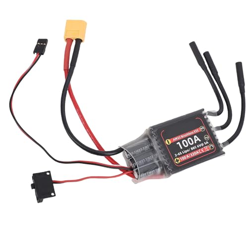 SPYMINNPOO RC Bürstenloser ESC, 100A Wasserdichtes RC Bürstenloser Motor Open Source Geschwindigkeitsregelersatz für 3532 3542 Outrunner Motor SPYMINNPOO RC Bürstenloser ESC, 100A Wasserdichtes RC Bürstenloser Motor Open Source Geschwindigkeitsregelersatz für 3532 3542 Outrunner Motor von SPYMINNPOO