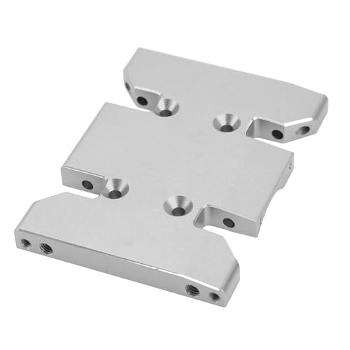 SPYMINNPOO RC-Car-Getriebe-Unterfahrschutz, Professionelle Getriebe-Unterfahrschutzplatte, Hochfeste Getriebehalterung für SCX10 PRO RC-Car-Zubehör (Silver) von SPYMINNPOO