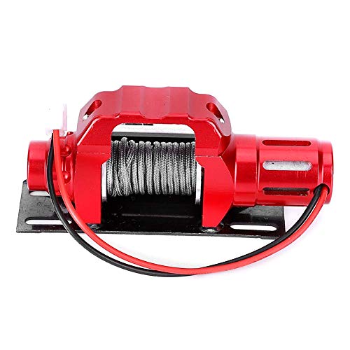 SPYMINNPOO RC Crawler Simulation Electric Winch Accessoire, Aluminiumlegierung für 1/10 RC -Auto, Einfache Installation von SPYMINNPOO