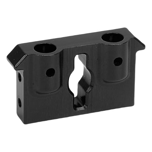 SPYMINNPOO RC Front Stoßfängerhalterung, Aluminium -Upgrade -Lenkung des Steigkletterners für -Aufstieg 1/18 Fahrzeuge (Black) von SPYMINNPOO