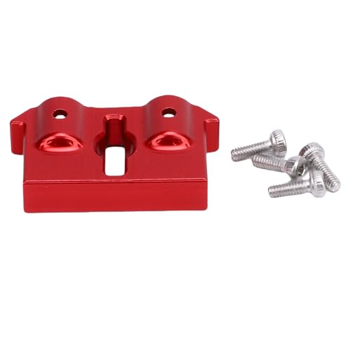 SPYMINNPOO RC-Frontstoßstangenhalterung, Upgrade für RC-Auto Im Maßstab 1:18, Frontstoßstangenanschluss mit Verbesserter Lenkstabilität (Rot) von SPYMINNPOO