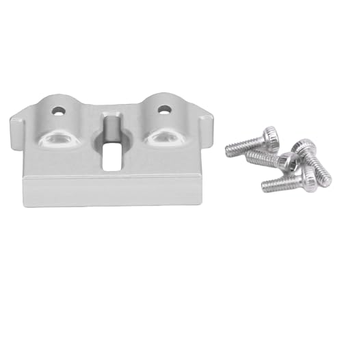 SPYMINNPOO RC-Frontstoßstangenhalterung, Upgrade für RC-Auto Im Maßstab 1:18, Frontstoßstangenanschluss mit Verbesserter Lenkstabilität (Silver) von SPYMINNPOO