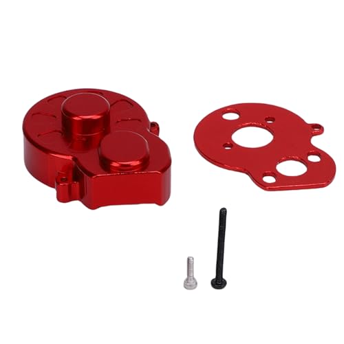 SPYMINNPOO RC-Getriebegehäusedeckel, Getriebegehäuse-Differentialschale für 1/24 RC-Auto mit CNC-Bearbeitung, Eloxiertes Finish (Red) von SPYMINNPOO