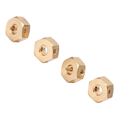 SPYMINNPOO RC -Messingrad -Hex Adapter Langlebiger Stabiler Verlängerung für Axiale SCX10 III AXI03007 RC Autoteile (10 mm) von SPYMINNPOO