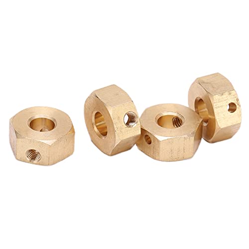 SPYMINNPOO RC -Messingrad -Hex Adapter Langlebiger Stabiler Verlängerung für Axiale SCX10 III AXI03007 RC Autoteile (6MM) von SPYMINNPOO
