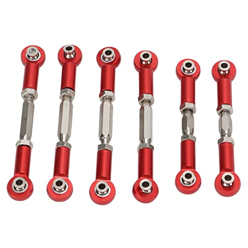 SPYMINNPOO RC -Metall -Pull -Stangen, Lenkverbindungen Armstange für Arrma Senton, Granit, Fels 1/10 RC -Auto (Rot) von SPYMINNPOO