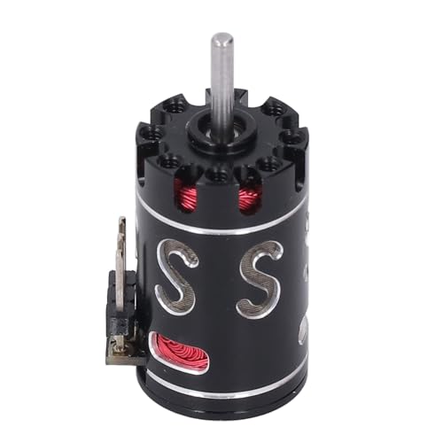 SPYMINNPOO RC Model Car Bürstenloser Motor, 60000 U/min Hochgeschwindigkeitsfeinbalancierter Rotor für 1/24 1/28 WAHRE MAHRE MIT Aluminum Legen (5700KV) von SPYMINNPOO