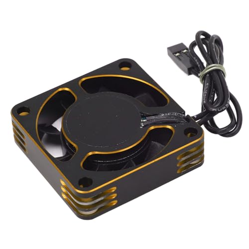 SPYMINNPOO RC -Motorkühlventilator, Bürstenloser Moto 40x40 Mm 15000 U/Min RC ESC -Wärme -Lüfter für Axiale Redcat HPI DC 5‑9V (Gold) von SPYMINNPOO