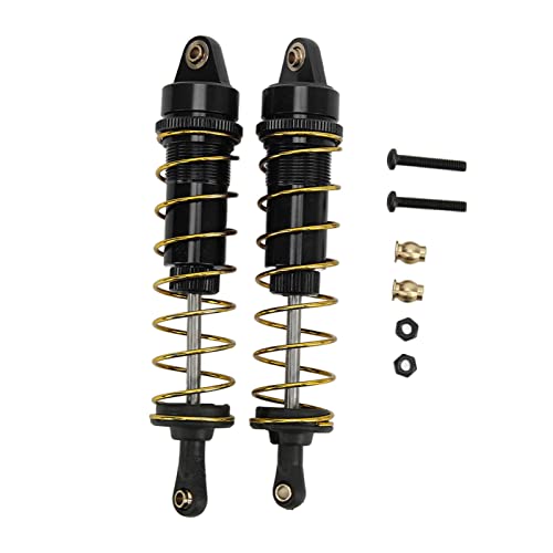 SPYMINNPOO RC RC Stoßdämpfer RC Set, CNC Verarbeitung Langlebige Aluminiumlegierung RC Dämpfer RC Dämpfer für 1/10 RC Auto Flugzeuge & Jets (Schwarz) von SPYMINNPOO
