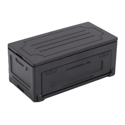 SPYMINNPOO RC Simulierte Toolbox, Echte Dekorative Box Flexible Aufbewahrungskoffer für Spielzeugabläufe und Technische Fahrzeuge (Black) von SPYMINNPOO