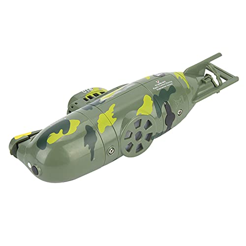SPYMINNPOO RC-U-Boot-Spielzeug, Mini-Simulation, Militärische Fernbedienung, 6-Kanal-U-Boot-Spielzeugmodell für Erwachsene, Kinder, 2 Farben(Grün) Modellspielzeug Schiffsmodellmaschine von SPYMINNPOO