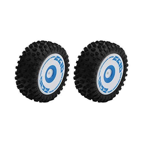 SPYMINNPOO RC Wheels, 75mm Gummireifen mit Kunststofffelge Kompatibel mit Wltoys 1/12 Fernbedienung Auto 124017 von SPYMINNPOO