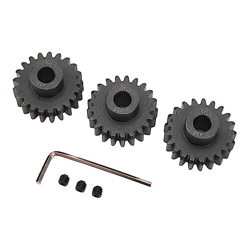 SPYMINNPOO Ritzel-Set, Ersatzzubehör, Ritzelgetriebe M1.5 aus professionellem Stahl, präzise und sicher für Outdoor-Aktivitäten (21T) von SPYMINNPOO