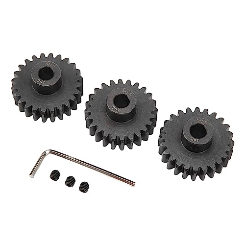 SPYMINNPOO Ritzel-Set, Ersatzzubehör, Ritzelgetriebe M1.5 aus professionellem Stahl, präzise und sicher für Outdoor-Aktivitäten (24T) von SPYMINNPOO