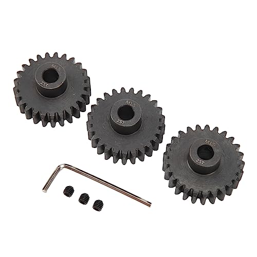 SPYMINNPOO Ritzel-Set, Ersatzzubehör, Ritzelgetriebe M1.5 aus professionellem Stahl, präzise und sicher für Outdoor-Aktivitäten (25T) von SPYMINNPOO