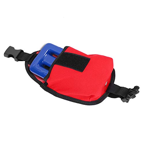 SPYMINNPOO Scuba -Tauchgewicht Tasche mit Großer Kapazität 2 Kg Tauchgewicht mit Schneller Release -Schnalle für Wassersportliebhaber (Rot) von SPYMINNPOO