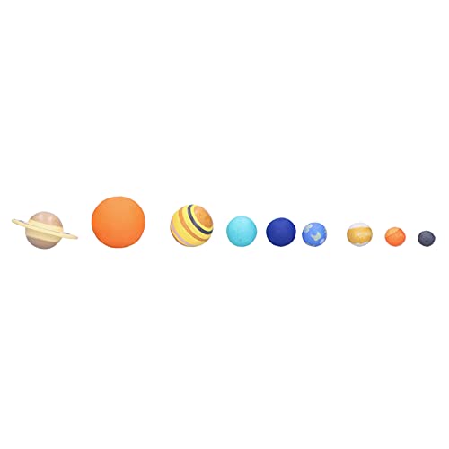 SPYMINNPOO Sonnensystem, 9-teiliges Sonnensystem Planeten Modell, Planetenmodell Astronomie Wissenschaft Pädagogisches Modell Spielzeug Set von SPYMINNPOO