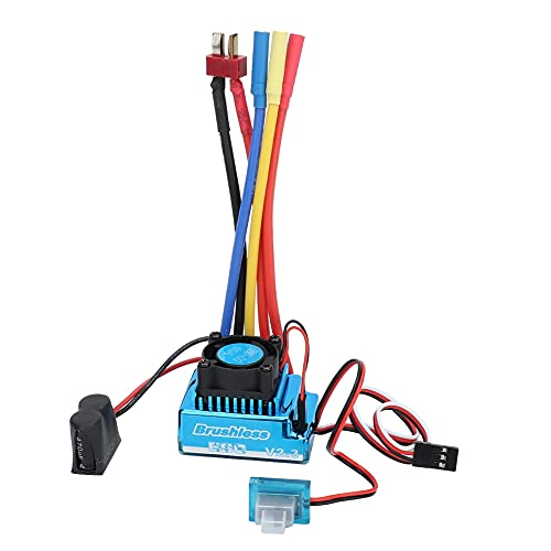 SPYMINNPOO V2.3 Bürstenloser ESC für RC -Autos, Elektronischer Geschwindigkeitscontroller mit Hoher Stromunterstützung für 1/10 1/8 RC -Fahrzeuge Skala -Skala (60A) von SPYMINNPOO