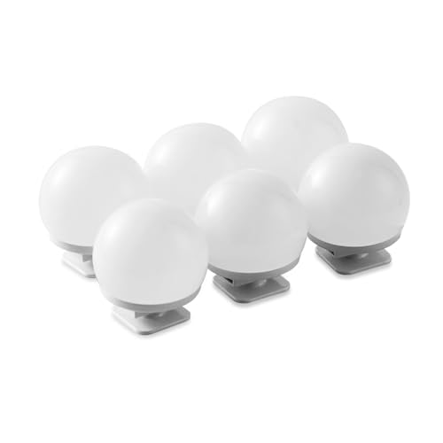 SPYMINNPOO Verstellbares Waschtischspiegel Vordere Licht mit DREI Farben, USB - -up Leuchten für Schlafzimmerbadezimmer, Perfekte Zusätzliche Beleuchtungsquelle (6PCS) von SPYMINNPOO