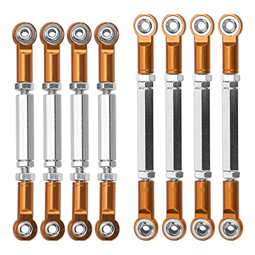 SPYMINNPOO WPL/Mn/FEYU RC -Steuerelemente, Leichte und Langlebige, 4 Lange Traktionsstangen und 4 -Short Körper empfindliche Metalllenkkugeln. (Gold) von SPYMINNPOO