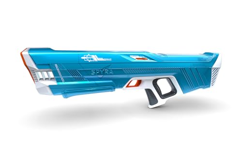 SpyraThree™ elektrische Wasserspritzpistole, automatisches Aufladen, 3 Spielmodi, LED-Schuss- & Batterieanzeige, 15m Reichweite, Premium-Sommerspielzeug (blau) von SPYRA