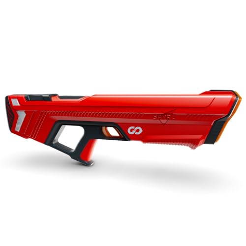SPYRA SpyraGO Wasserpistole - Electronische, Automatische Premium Wasserpistole - 9 Meter Reichweite, LED Display, Schnelles Aufladen, Sommer Spielzeug für Kinder und Erwachsene. Alter 8+ (Rot) von SPYRA