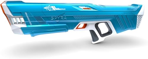 SpyraThree™ elektrische Wasserspritzpistole, automatisches Aufladen, 3 Spielmodi, LED-Schuss- & Batterieanzeige, 15m Reichweite, Premium-Sommerspielzeug (blau) von SPYRA