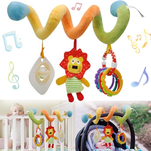 SQAQS Kinderwagen Spielzeug, Kinderbett Spiralspielzeug, Activity Spirale Spielzeug für Bett, Reise Aktivität Spielzeug, Babyschale Spielzeug Aufhängen an Babyschale, Bettchen für Babys SQAQS Kinderwagen Spielzeug, Kinderbett Spiralspielzeug, Activity Spirale Spielzeug für Bett, Reise Aktivität Spielzeug, Babyschale Spielzeug Aufhängen an Babyschale, Bettchen für Babys von SQAQS