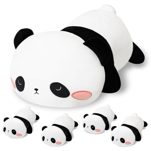 SQEQE Panda Plushies Stuffed Animals with 4 Babies, Cute Panda Plush Pillow Soft Toy Birthday Gifts for Girls Boys SQEQE Panda Plushies Stuffed Animals with 4 Babies, Cute Panda Plush Pillow Soft Toy Birthday Gifts for Girls Boys von SQEQE