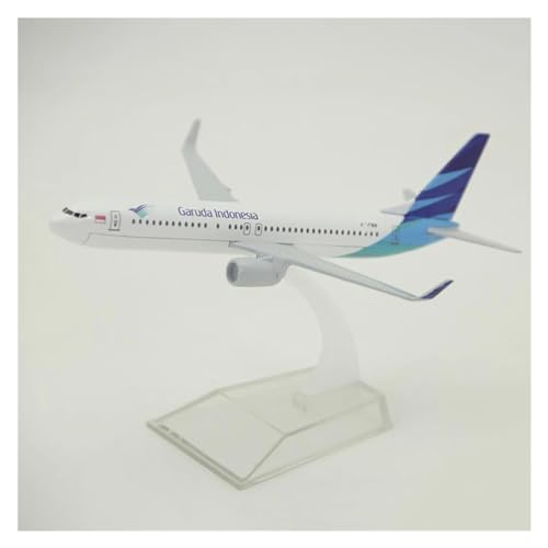 Ferngesteuertes Flugzeug 16 cm Großes Flugzeugmodell Boeing B737-800, Indonesisches Luftfahrt-Druckguss-Legierungsflugzeug Im Maßstab 1:400 von SQFZLL