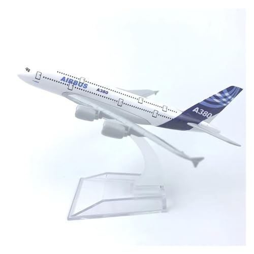 Ferngesteuertes Flugzeug 16CM 1:400 Modell Diecast Legierung Flugzeug Airbus Air A380 - Airline Display Spielzeug Modell Mit Ständer von SQFZLL