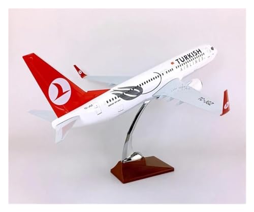 Ferngesteuertes Flugzeug 47CM 1:120 B737 Modellfluggesellschaft Mit Flugzeugbasis Aus Legierung, Flugzeuganzeige, Spielzeugdekoration von SQFZLL