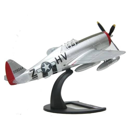 Ferngesteuertes Flugzeug Druckguss-Flugzeug, Maßstab 1:72, P-47-Kampfflugzeug, Spielzeug, F, 2. Weltkrieg, Plane Statc Display von SQFZLL