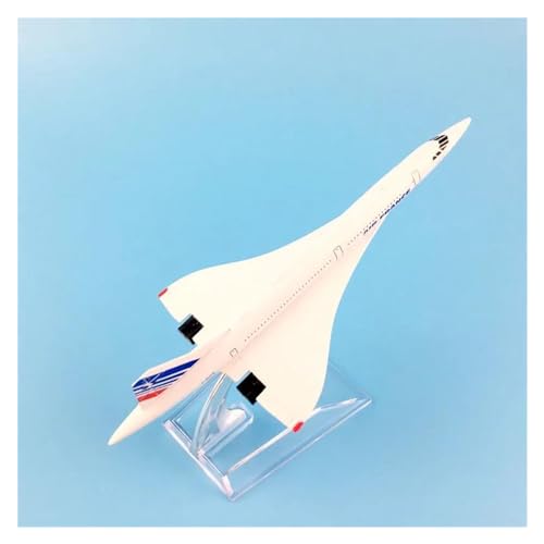 Ferngesteuertes Flugzeug Flugzeugmodell 16 cm Air France Concorde Flugzeugmodell Druckguss-Metallflugzeug Flugzeuge 1:400 Flugzeugspielzeug von SQFZLL