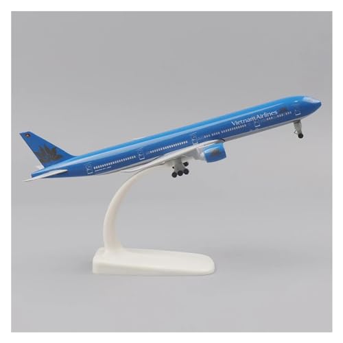 Ferngesteuertes Flugzeug Flugzeugmodell aus Metall, 20 cm, 1:400 Vietnam Boeing 777, Metallnachbildung mit Fahrwerk, Legierungsmaterial, Luftfahrt (Größe : Vietnam) von SQFZLL