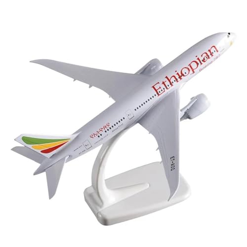 Ferngesteuertes Flugzeug Für Ethiopian Airlines 787 B787 Flugzeug Flugzeug Modell Metall Druckguss Flugzeug Spielzeug Zeigen 20CM Druckguss Legierung 1/400 von SQFZLL