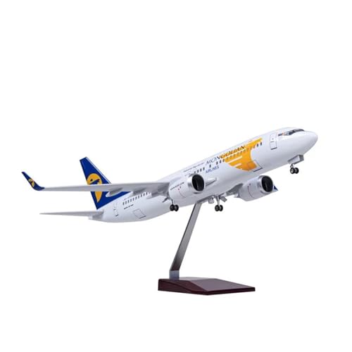 Ferngesteuertes Flugzeug Maßstab 1:85, 47 cm, Druckgussmodell, Mongolian Airlines Boeing 737, Kunstharzflugzeug, Airbus Toys, Flugzeugsammlung (Größe : No Light) von SQFZLL