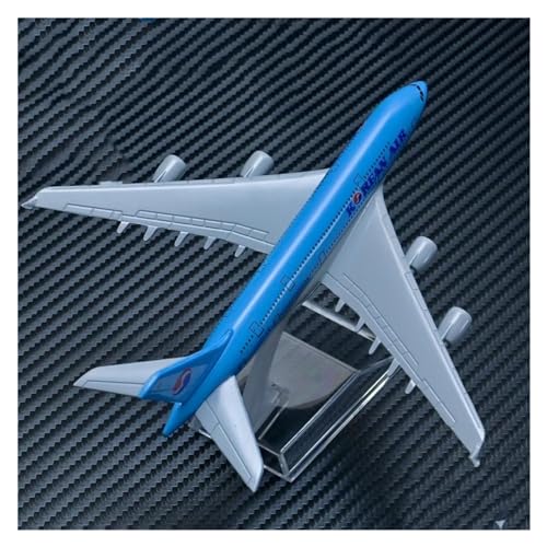 Ferngesteuertes Flugzeug Metall Flugzeug Passagier Modell 1:400 16 cm Korean Air A380 Modell Luftfahrt Airbus Legierung Material Kinder Junge Spielzeug (Größe : H) von SQFZLL