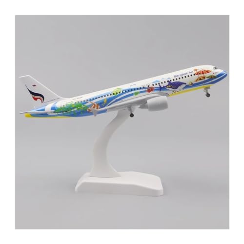 Ferngesteuertes Flugzeug Metallflugzeugmodell 20 cm 1:400 Vietjet A320 Mit Fahrwerk Ornamente Kinderspielzeug Jungen Geschenke (Größe : E) von SQFZLL