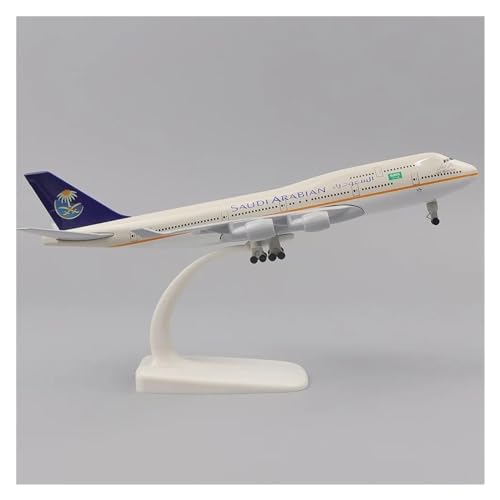 Ferngesteuertes Flugzeug Metallflugzeugmodell 20cm1:400 Originalmodell B747 Metallmaterial Mit Fahrwerk Ornament Spielzeug (Größe : Saudi) von SQFZLL