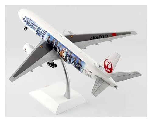 SQFZLL Ferngesteuertes Flugzeug 1:200 JC Wings EW2772002 JAL „Samurai Blue 2018“ Boeing B777-200 Druckguss-Flugzeug Jet Modell JA8979 von SQFZLL