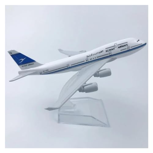 SQFZLL Ferngesteuertes Flugzeug 16CM 1:400 Modelldruckguss-Legierungsflugzeug Air Kuwait Airways Airline Mit Stand-Display-Spielzeug von SQFZLL