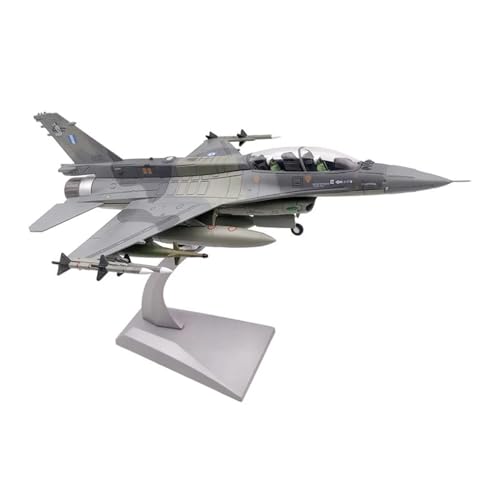 SQFZLL Ferngesteuertes Flugzeug Hellenic F-16D Mira Ghost Block 50/52 Fighter Fighting Falcon Im Maßstab 1:72, Druckguss-Metallflugzeugmodell (Größe : EIN) von SQFZLL