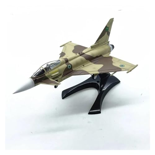 SQFZLL Ferngesteuertes Flugzeug Maßstab 1:72, Saudi-Luftwaffe-EF2000-Kampfflugzeugmodell, Statische Simulation, Spielzeug-Display-Ornamente von SQFZLL