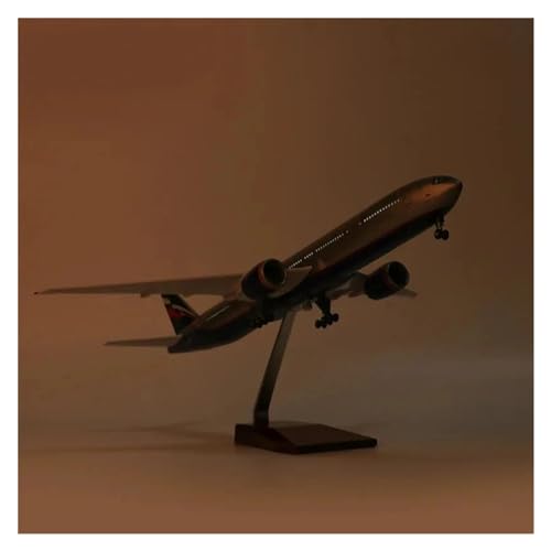 SQFZLL Ferngesteuertes Flugzeug Russland Aeroflot Boeing 777 Airlines, Maßstab 1:150, Druckgussmodell, Flugzeug-Spielzeugkollektion Aus Kunstharz (Größe : with Light) von SQFZLL