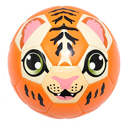 SQUAD Kinder Fußball Größe 3 - Niedliches Tier-Design, 15,2 cm Mini-Fußball, für Kinder, Weich und Federnd Geeignet für 2-8 Jahre alte Kleinkinder Jungen Mädchen, Tiger SQUAD Kinder Fußball Größe 3 - Niedliches Tier-Design, 15,2 cm Mini-Fußball, für Kinder, Weich und Federnd Geeignet für 2-8 Jahre alte Kleinkinder Jungen Mädchen, Tiger von SQUAD