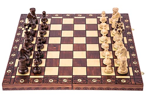 Square - Schach Schachspiel AMBASADOR - Schachfiguren & Schachbrett aus Holz - 52 x 52 cm Square - Schach Schachspiel AMBASADOR - Schachfiguren & Schachbrett aus Holz - 52 x 52 cm von SQUARE GAME
