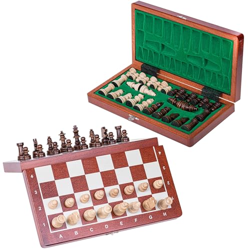 Square - Schach Schachspiel - MAGNETISCHE Basic - 27 x 27 cm - Schachfiguren & Schachbrett aus Holz von SQUARE GAME